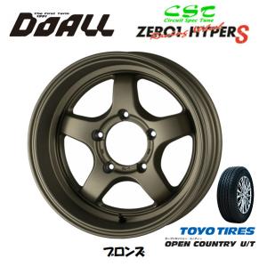 DOALL CST ZERO 1 HYPER S ハイパー エス ジムニー シエラ 6.0J-16 ±0 5H139.7 ブロンズ & トーヨー オープンカントリー U/T 215/70R16｜bigrun-ichige-store