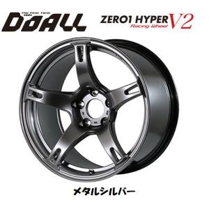DOALL CST ZERO 1 HYPER V2 シーエスティー ゼロワン ハイパー ブイツー 9.5J-18 ±0 5H114.3 メタルシルバー ４本セット 送料無料｜bigrun-ichige-store