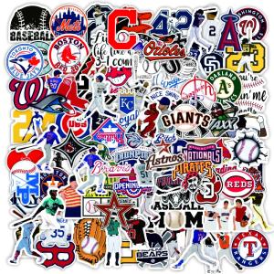 野球ステッカーセット　100枚　防水ステッカー　野球シールパック　ブランドステッカースーツケース　車　バイク　ヘルメット　スケボー　ギターなどに適用