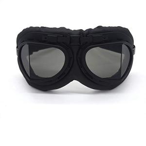 バイクゴーグル ヴィンテージモトクロスゴーグル オートバイヘルメットメガネ PCレンズUVカット保護メガネ