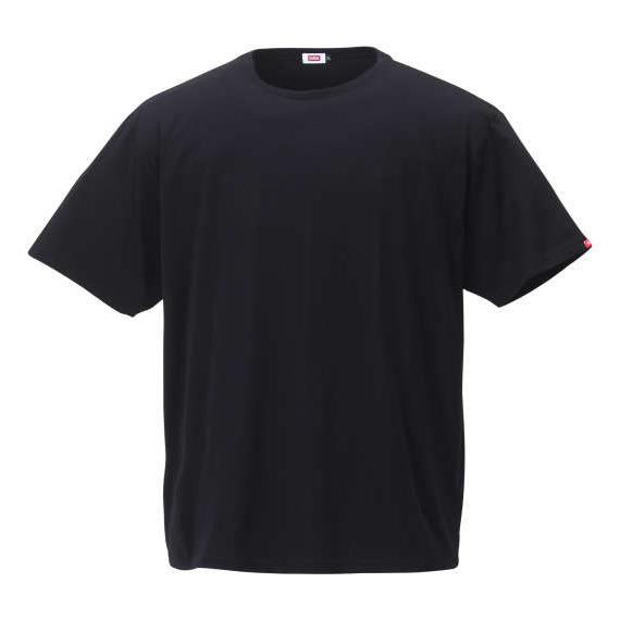 2Pクルーネック半袖Tシャツ 大きいサイズ メンズ EDWIN  ブラック