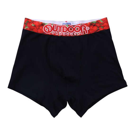 綿ベア天転写ゴムブラックボクサーパンツ 大きいサイズ メンズ OUTDOOR PRODUCTS  ス...