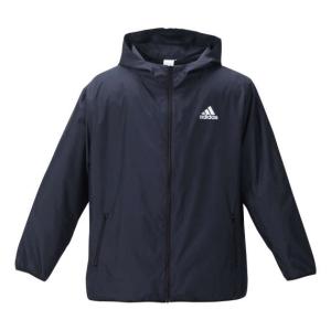 【新作・新着商品！】ウーブンフードジャケット 大きいサイズ メンズ adidas  ダークネイビー｜bigsize