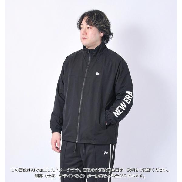 【新作・新着商品！】ストレッチウーブンジャケット 大きいサイズ メンズ NEW ERA  ブラック