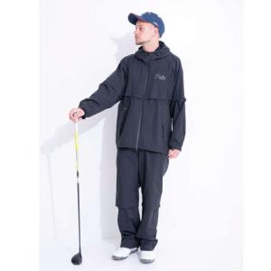 【新作・新着商品！】レインウェアセット 大きいサイズ メンズ FILA GOLF  ブラック｜bigsize