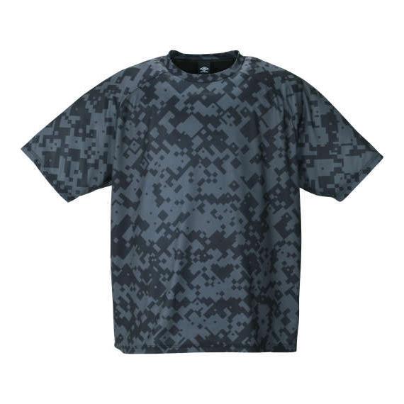 グラフィックプラクティス半袖Tシャツ 大きいサイズ メンズ UMBRO  ブラック