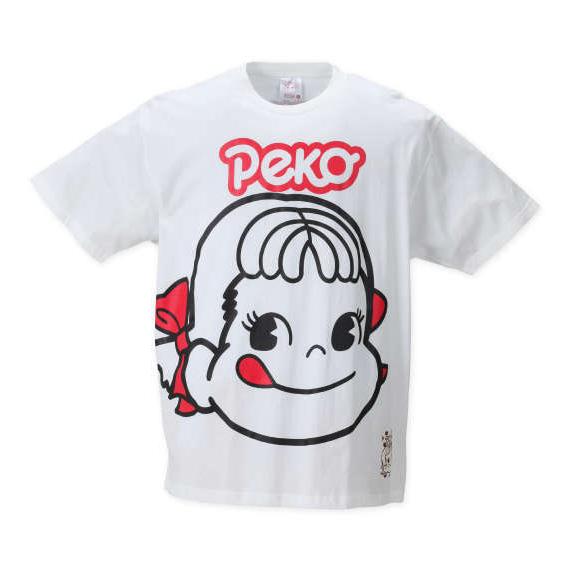 ビッグプリント半袖Tシャツ 大きいサイズ メンズ PeKo&amp;PoKo ホワイト 
