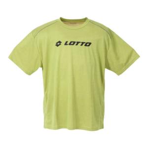 杢DRYメッシュ半袖Tシャツ 大きいサイズ メンズ LOTTO  ライムグリーン｜bigsize