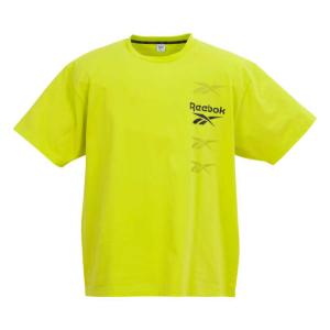 【新作・新着商品！】4ベクターグラフィック半袖Tシャツ 大きいサイズ メンズ Reebok  イエロー｜bigsize