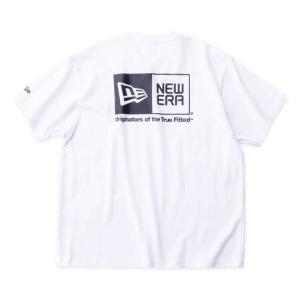 【新作・新着商品！】ボックスロゴ半袖Tシャツ 大きいサイズ メンズ NEW ERA  ホワイト｜bigsize