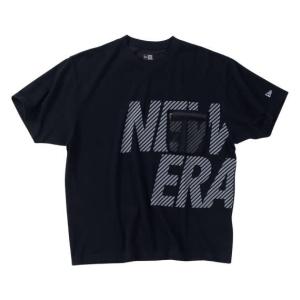 【新作・新着商品！】PAメッシュポケット半袖Tシャツ 大きいサイズ メンズ NEW ERA  ブラック｜bigsize