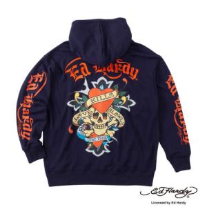 エドハーディー フルジップパーカー Ed Hardy 裏毛フルZIPパーカー エド ハーディー : takafuku1915 - 通販