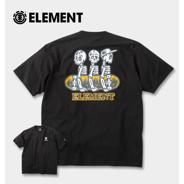 【新作・新着商品！】TIMBER半袖Tシャツ 大きいサイズ メンズ ELEMENT  ブラック