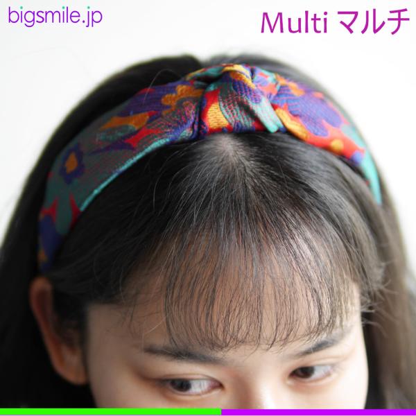 ヘアバンド カチューシャ ターバン ヘアアクセサリー キッズ カラフル 赤 青 ブルー 小顔 幅広 ...