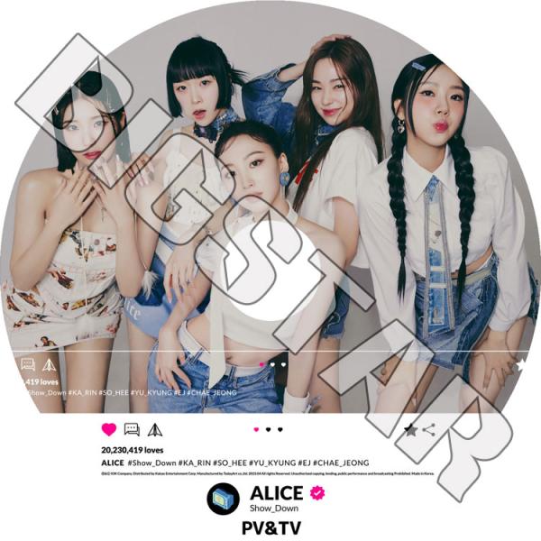 K-POP DVD ALICE 2023 PV/TV - SHOW DOWN - ELRIS エリス...