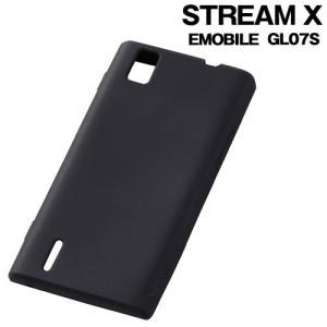 ☆ EMOBILE ( イーモバイル ) STREAM X ( GL07S ) 専用 シリコンジャケット ブラック　RT-GL07SC1/B（レビューを書いてメール便送料無料）
