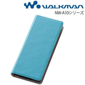 ☆ WALKMAN NW-A10シリーズ 専用 ブックカバータイプ・レザージャケット(合皮)/ブルー RT-SA10LBC1/A｜bigstar
