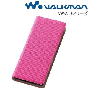 ☆ WALKMAN NW-A10シリーズ 専用 ブックカバータイプ・レザージャケット(合皮)/ピンク RT-SA10LBC1/P｜bigstar