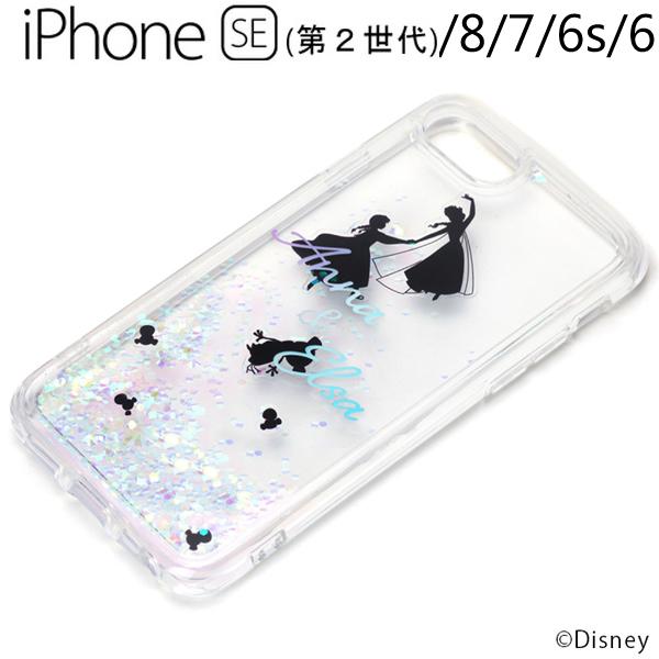 ディズニー iPhone SE/8/7/6s/6用 グリッターケース アナと雪の女王　PG-DLQ2...