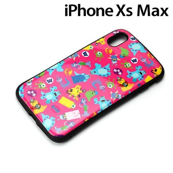 □ ディズニー iPhone XS Max(6.5インチ)用 ハイブリッドタフケース モンスターズ・...
