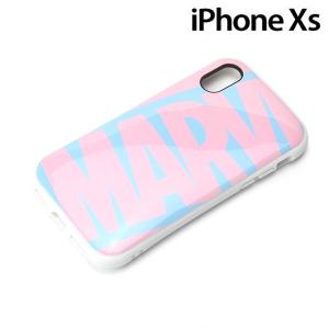 □ マーベル iPhone XS/X(5.8インチ)用 ハイブリッドタフケース ロゴ ピンク＆ブルー　PG-DCS561MVL (メール便送料無料)｜bigstar