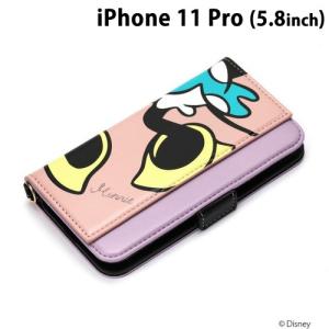 ☆ ディズニー iPhone11 Pro (5.8インチ) ミラー付きダブルフリップカバー ミニーマウス/ピンク　PG-DFP19A04MNE｜bigstar