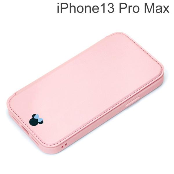 ディズニー iPhone 13 Pro Max用 ガラスフリップケース ミニーマウス PG-DGF2...