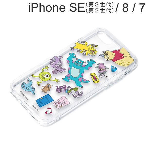 ディズニー iPhone SE3/SE2/8/7 抗菌ハイブリッドケース モンスターズ・インク PG...