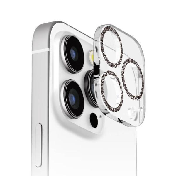 iPhone 16 Pro / 16 Pro Max 3眼カメラ用 カメラフルプロテクター ラメブラ...