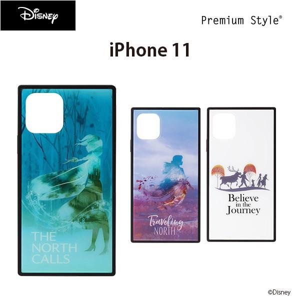 □ ディズニー iPhone 11 (6.1インチ) ガラスハイブリッドケース　PG-DGT19B2...