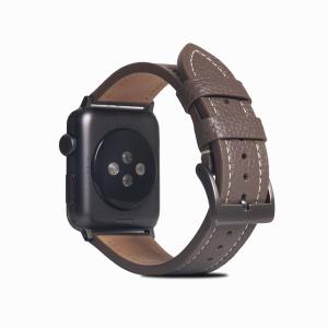 SLG Design フルグレインレザーバンド for Apple Watch 45/44/42mm エトフクリーム SD21967AWEC