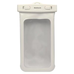 各種 iPhone スマートフォン 対応 防水性能 大きめサイズの防水ソフトケース ホワイト　OWL-MAWP03｜bigstar