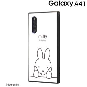 ☆ ミッフィー Galaxy A41 専用 耐衝撃ハイブリッドケース KAKU/thinking_1　IQ-BGA41K3TB/MF018 (メール便送料無料)