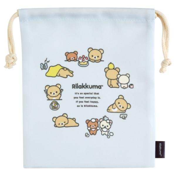 リラックマ NEW BASIC RILAKKUMA キャラミックス 縫製品シリーズ マチ付巾着　CA...