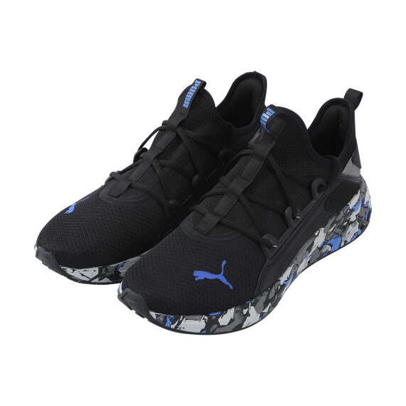 大きいサイズ メンズ PUMA スニーカー(SOFTRIDE フリークエンスSTカモ) プーマブラッ...
