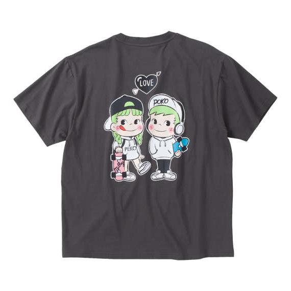 大きいサイズ メンズ PeKo&amp;PoKo 天竺ポケット付半袖Tシャツ チャコール