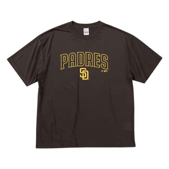 大きいサイズ メンズ Fanatics MLBフロントワードロゴ半袖Tシャツ ブラウン