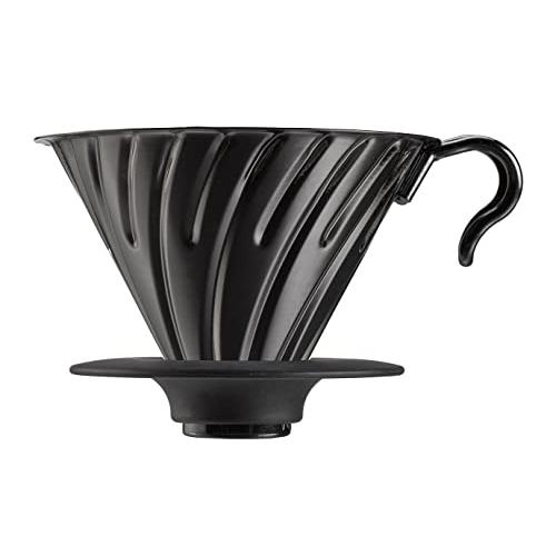 HARIO (ハリオ) V60 メタル コーヒードリッパー コーヒードリップ 1*4杯用 マットブラ...