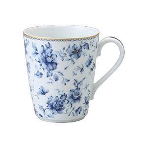 NARUMI(ナルミ) マグカップ ブルーフラワー 300cc 花柄 おしゃれ かわいい 藍色 プレゼント 電子レンジ温め対応 日本製 ギフトボックス付き 41373-6152｜bigsun7