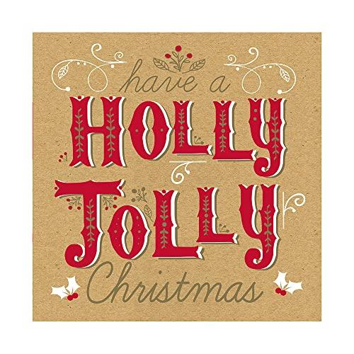 3冊セット クレールフォンテーヌ クリスマスカード(カード1枚、封筒1枚)『ホーリージョリー』 クリ...