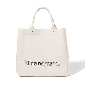Francfranc フランフラン ロゴ トートバッグ フラワー刺繍 L レディース a4｜bigsun7