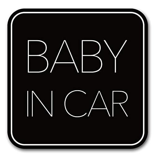ベビーインカー マグネット  シンプルデザイン  Baby in car 赤ちゃん乗っています Ba...