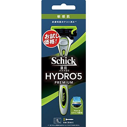 ハイドロ Schick(シック) ハイドロ5 プレミアム 敏感肌 ホルダー(刃付き) スキンガード付...