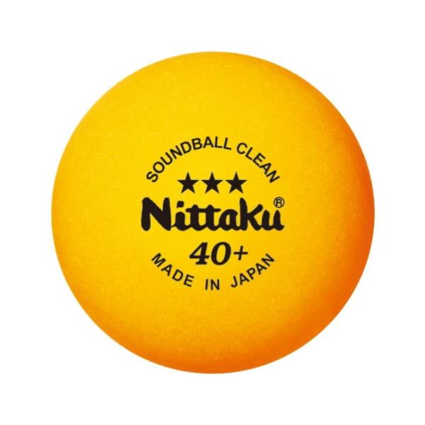 ニッタク(NITTAKU) 卓球 ボール サウンドボールクリーン 3個入り NB1600 オレンジ ...