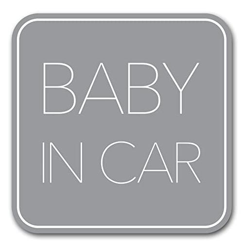 ベビーインカー マグネット  シンプルデザイン  Baby in car 赤ちゃん乗っています Ba...