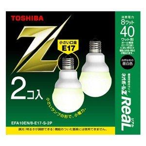 東芝 **品 2個パック** 電球形蛍光灯 《ネオボールZ リアル》 A形 ミニクリプトン電球40W...