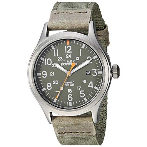 Timex メンズ エクスペディションスカウト 40 腕時計 グリーン/グレー