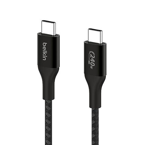 Belkin USB-C to C 編組ケーブル 240W対応 急速充電 PD3.1対応 超高耐久 ...