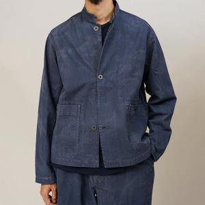 ５６サイズ　Lybro by Nigel Cabourn レイルロードジャケット - コットンツイル / JK-54 RAILROAD JACKET - COTTON TWILL　ブルー｜bigtaffy