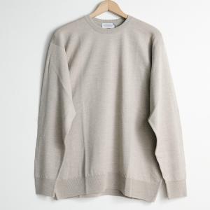 【30%オフセール】JOHN SMEDLEY/ジョンスメドレー   LA4543  メンズ 24G 長袖クルーネックニット　SOFT FAWN　ビッグサイズ　大きいサイズ　大きなサイズ